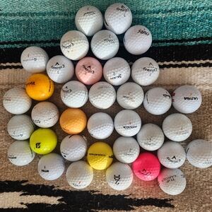 36 Assorted Golf Balls